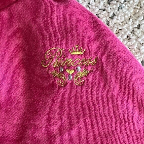 Disney Princess Pink Toddler 3T Sweatshirt Shawl with Hood - Picture 3 of 6